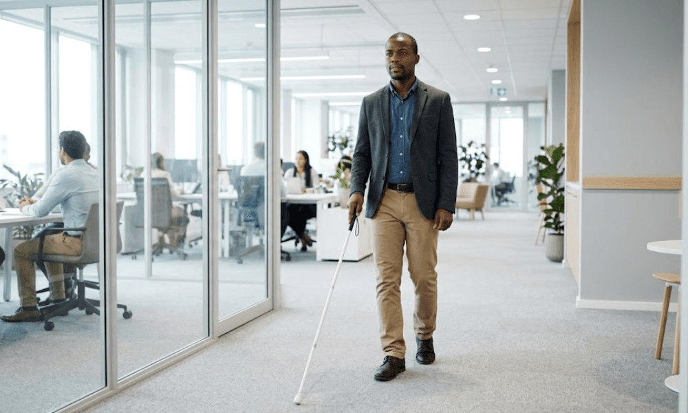 Blind engineer alleges developer axed him hours into first day