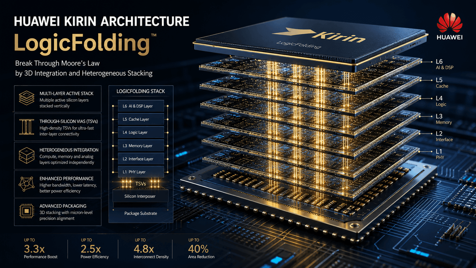 Huawei's Tao's Law V2 Paper: Logic Folding to Dramatically Boost Kirin CPU Clock Speeds