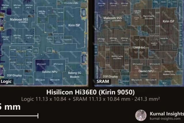 Huawei's Kirin 9050 Pro reveals new logic folding chip design