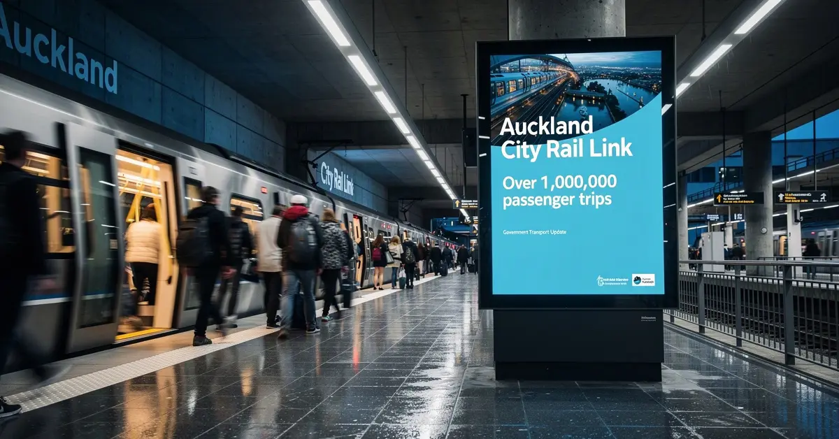 Auckland City Rail Link Exceeds One Million Passenger Trips