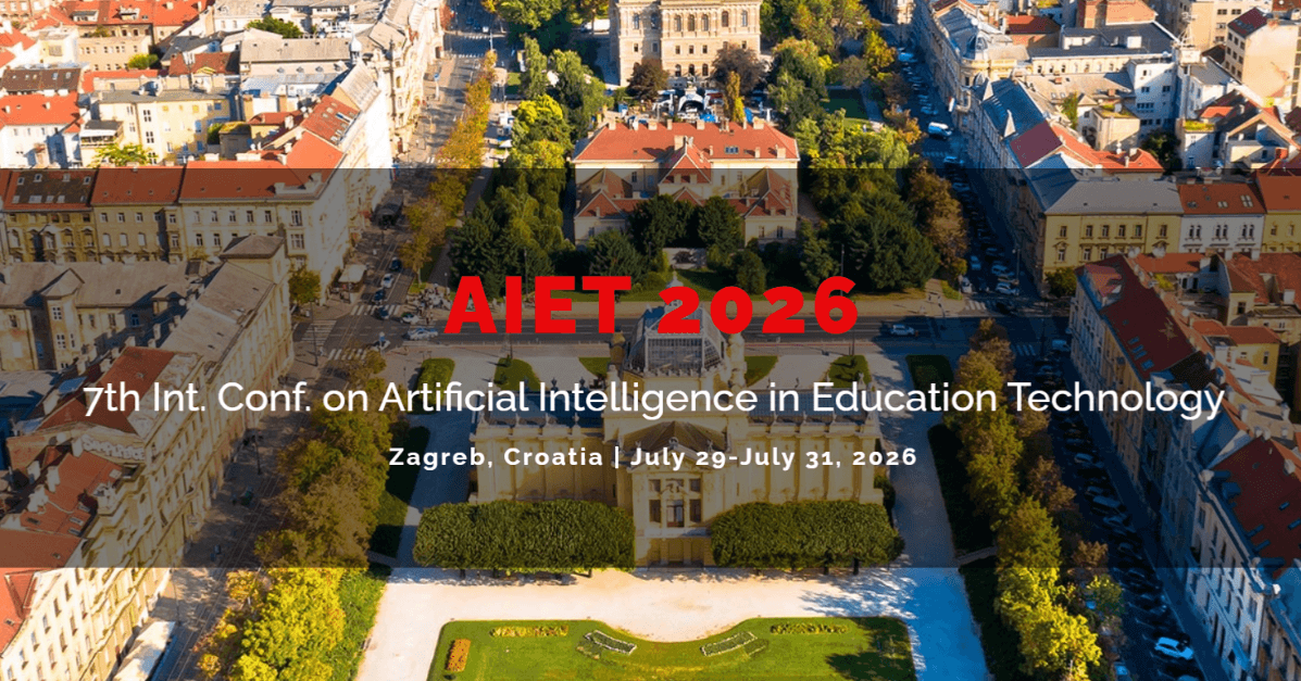 2026 the 7th International Conference on Artificial Intelligence in Education Technology (AIET 2026)