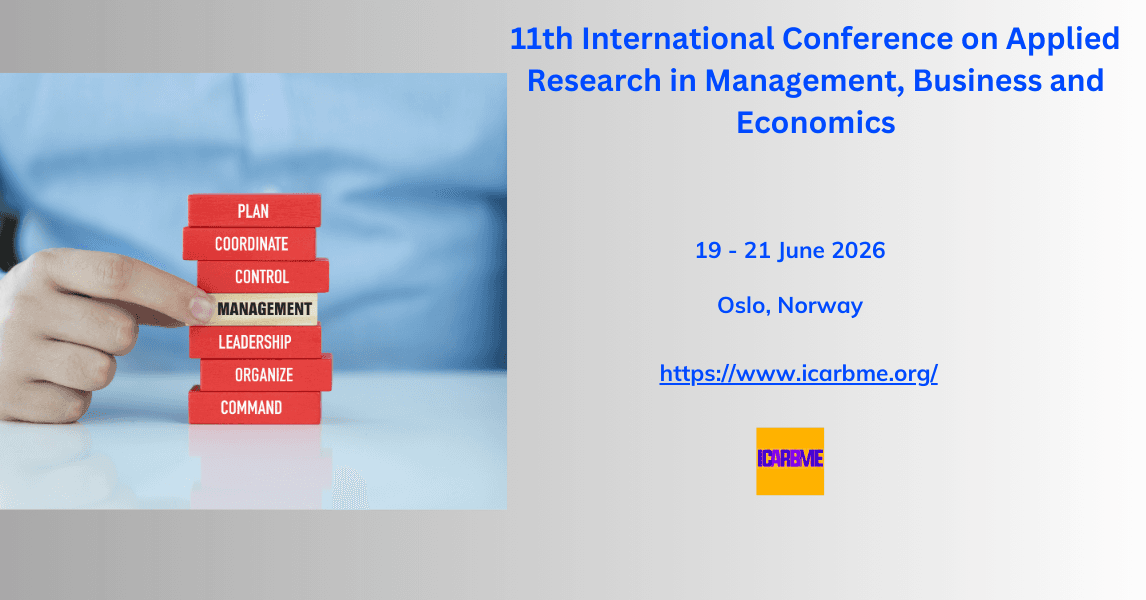 11th International Conference on Applied Research in Management, Business and Economics logo