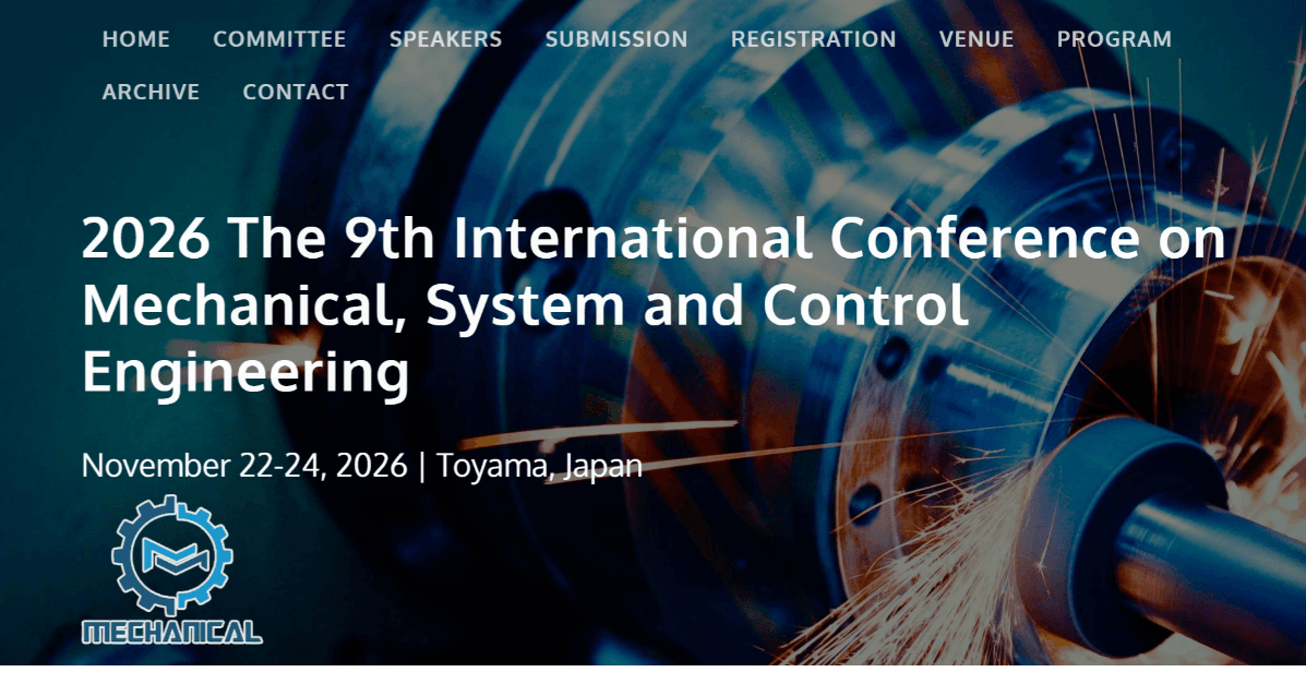 2026 The 9th International Conference on Mechanical, System and Control Engineering (ICMSC 2026) logo
