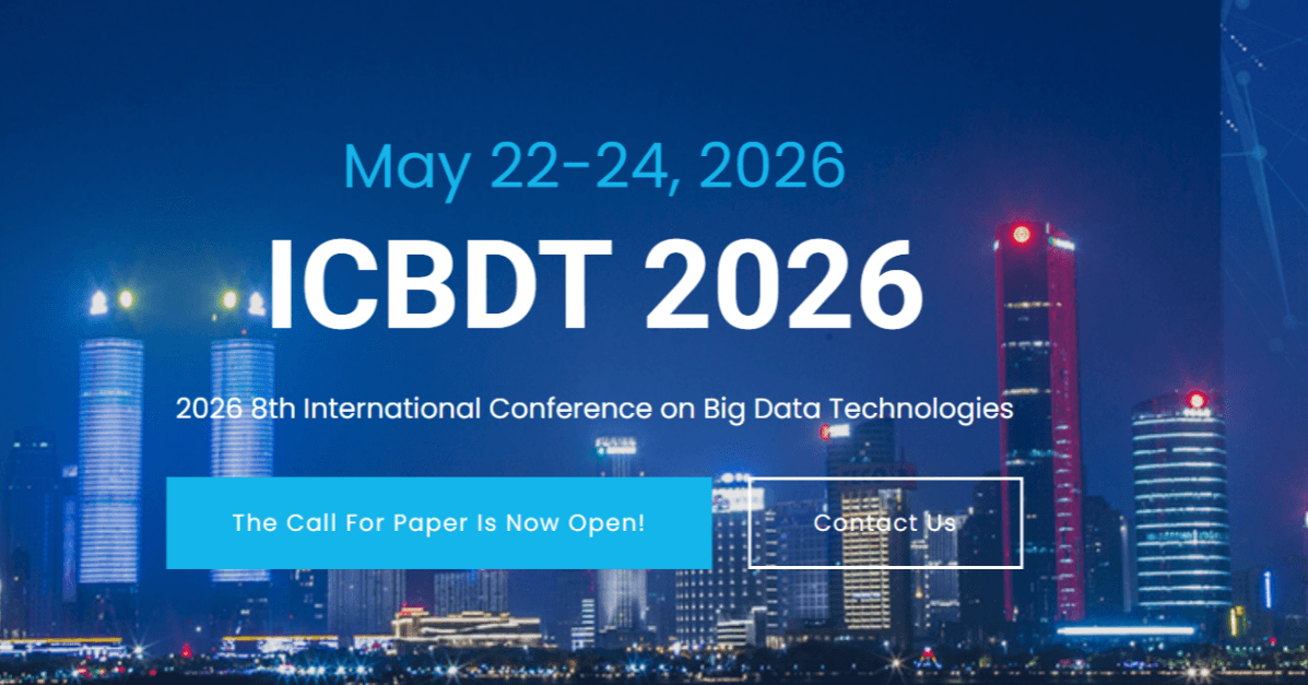 2026 8th International Conference on Big Data Technologies (ICBDT 2026) logo