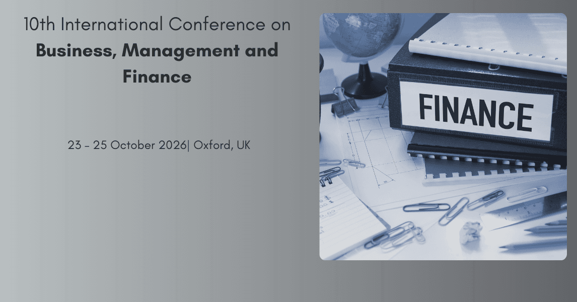 10th International Conference on Business, Management and Finance logo