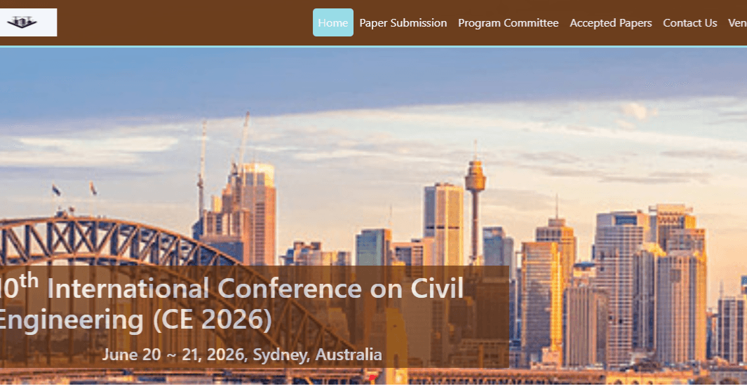 10th International Conference on Civil Engineering (CE 2026)