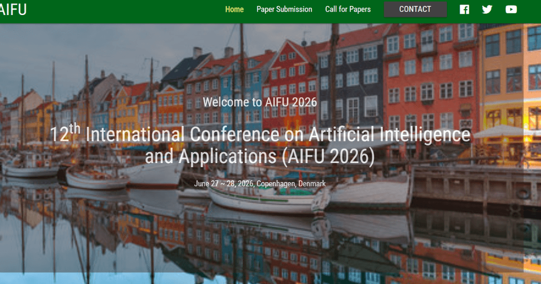 12th International Conference on Artificial Intelligence and Applications (AIFU 2026)
