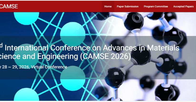 3rd International Conference on Advances in Materials Science and Engineering (CAMSE 2026) 