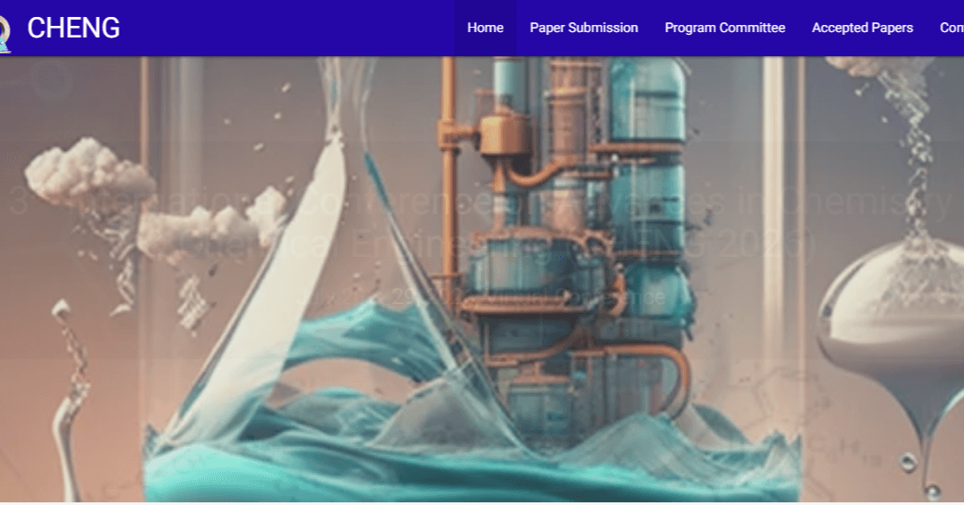 3rd International Conference on Advances in Chemistry & Chemical Engineering (CHENG 2026)