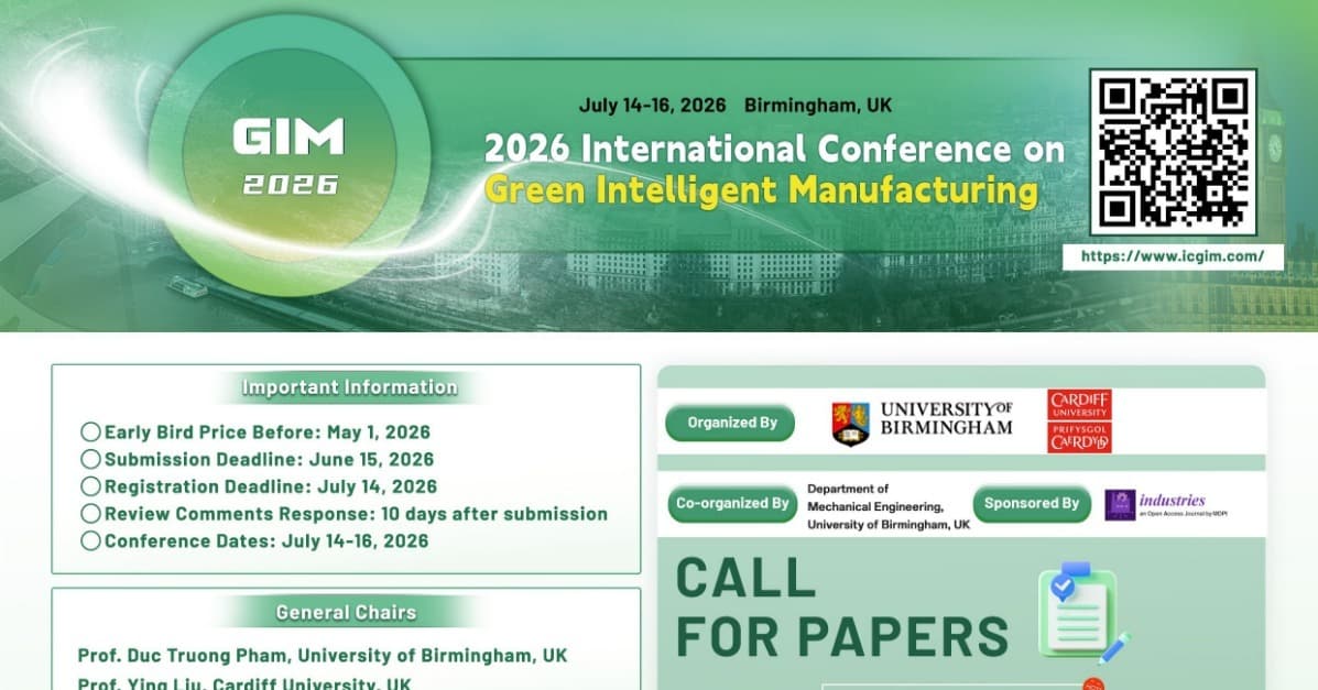 2026 International Conference on Green Intelligent Manufacturing (GIM 2026)