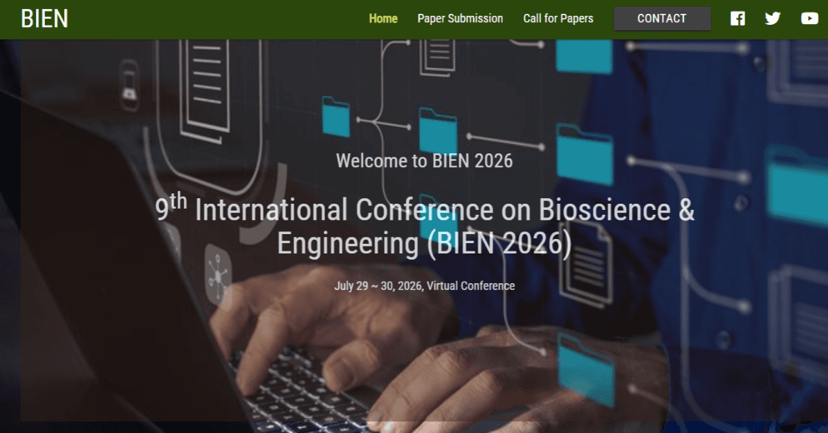 9th International Conference on Bioscience & Engineering (BIEN 2026) logo