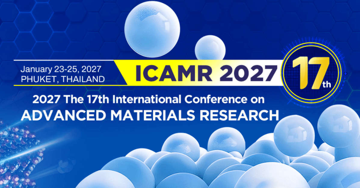 2027 The 17th International Conference on Advanced Materials Research (ICAMR 2027) logo