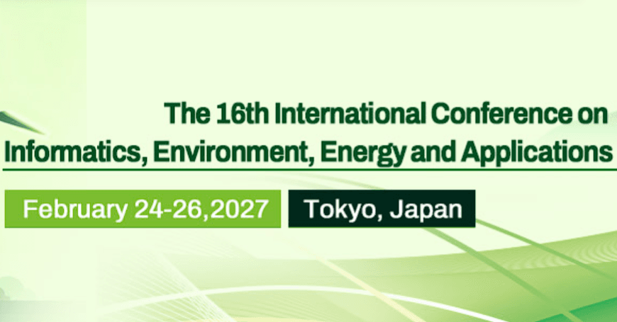 2027 The 16th International Conference on Informatics, Environment, Energy and Applications (IEEA 2027) logo