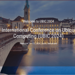 15th International Conference on Ubiquitous Computing (UBIC 2024) x1 logo