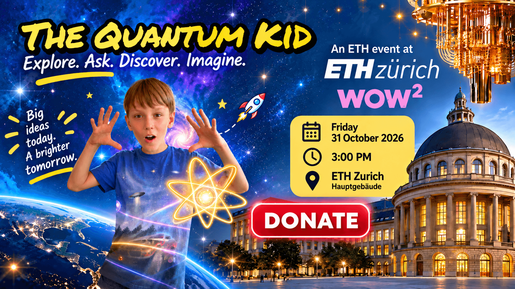 Donate & Join Us! Trick, Treat, and Quantum Physics: Kai Brings Halloween to ETH Zürich