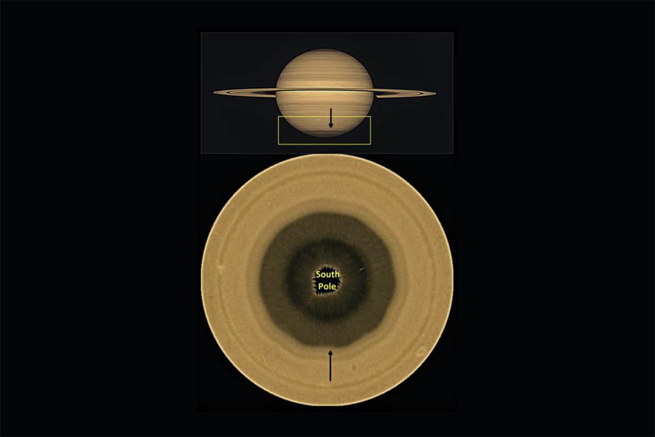 Saturn has a big, weird decagon around its south pole