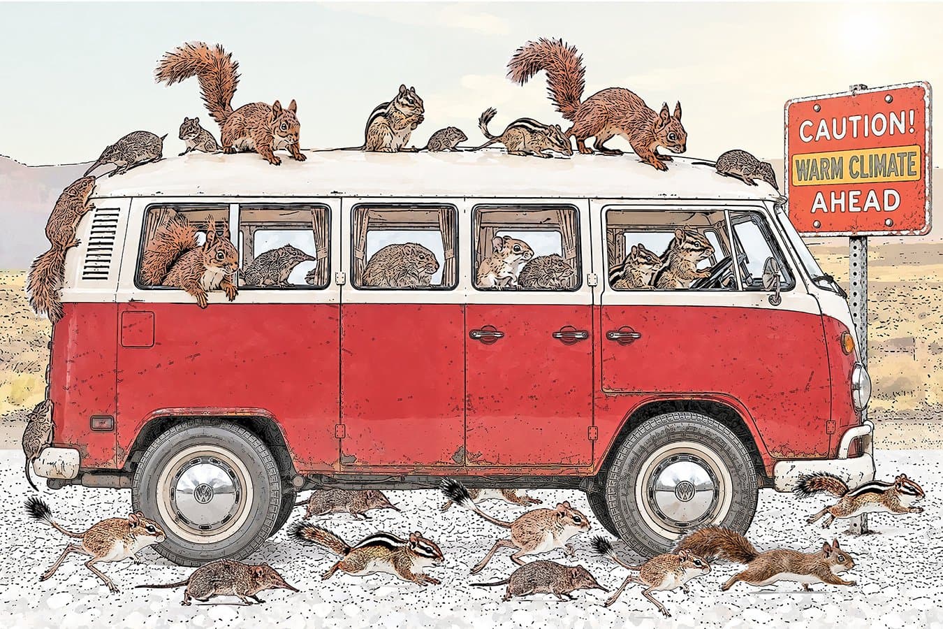 Why are so many animals moving to hotter places as the world warms?