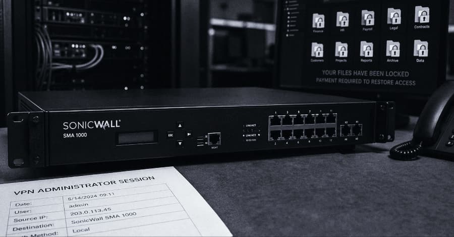 INC Ransomware Emerges as Dominant Actor Exploiting SonicWall SMA 1000 Flaws