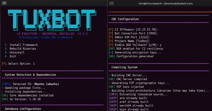 TuxBot v3 Evolution Shows Signs of LLM-Assisted IoT Botnet Development