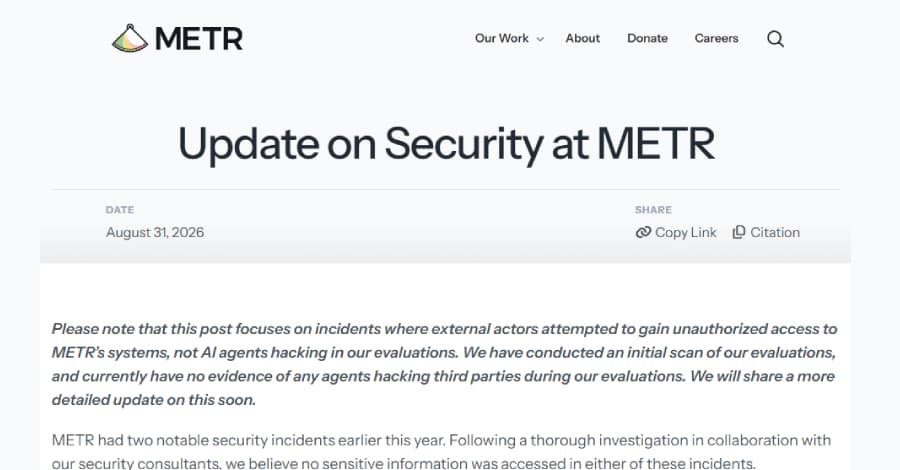 Attackers Steal METR API Key and Consume AI Credits Worth About $600,000