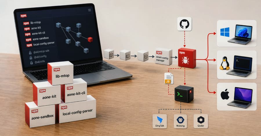 18 Malicious npm Packages Deliver Cross-Platform RAT to Alibaba Tool Users