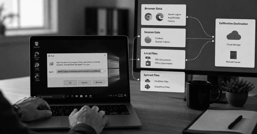 ACR Stealer Uses ClickFix Lures to Steal Browser Tokens and Microsoft 365 Files
