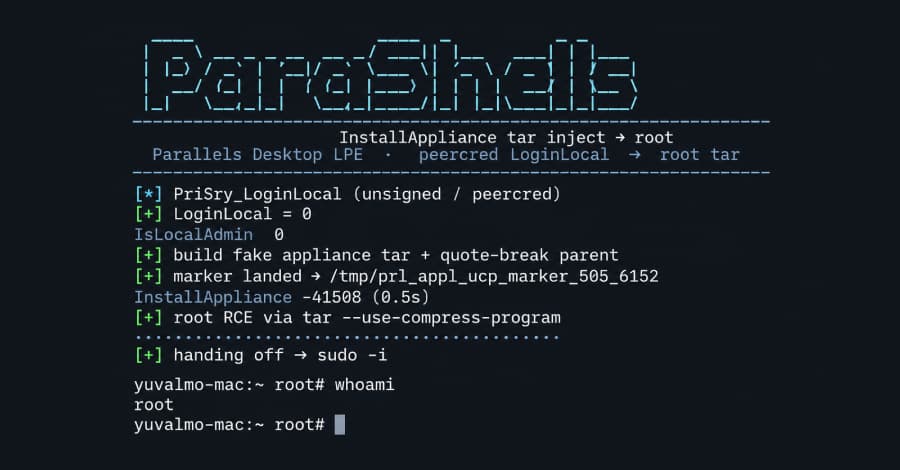 Parallels Desktop Flaw Lets Non-Admin Mac Users Gain Root, but Intel Macs Can't Install Fix