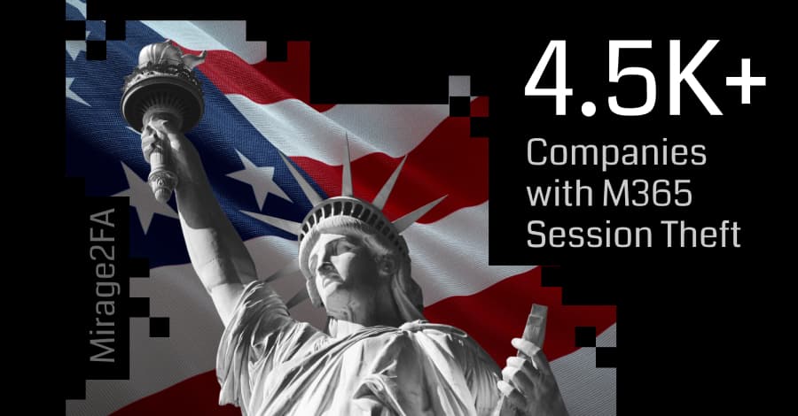 Mirage2FA Surge Hits 4,500 US and EU Companies, Abusing Microsoft 365 Login Flows