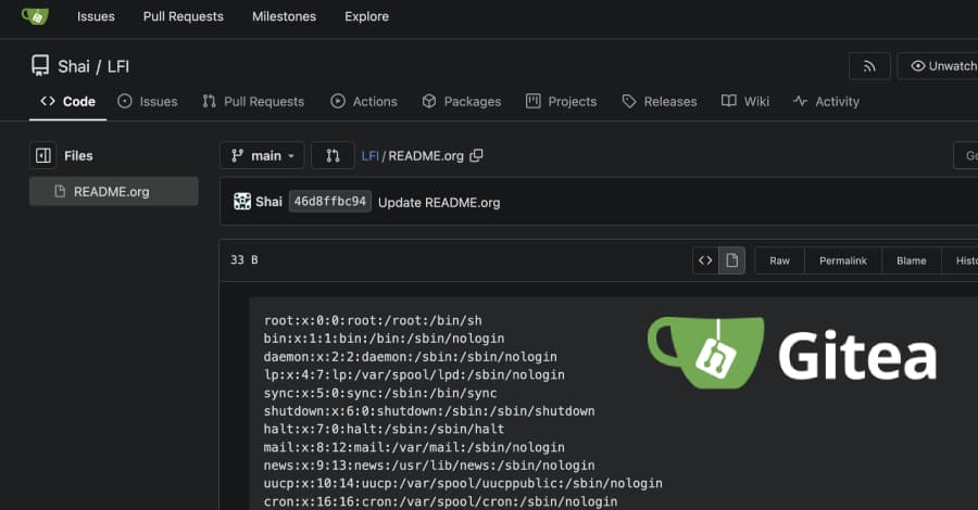 Critical Gitea Flaw Let Unauthenticated Attackers Read Server Files via Org-Mode Markup