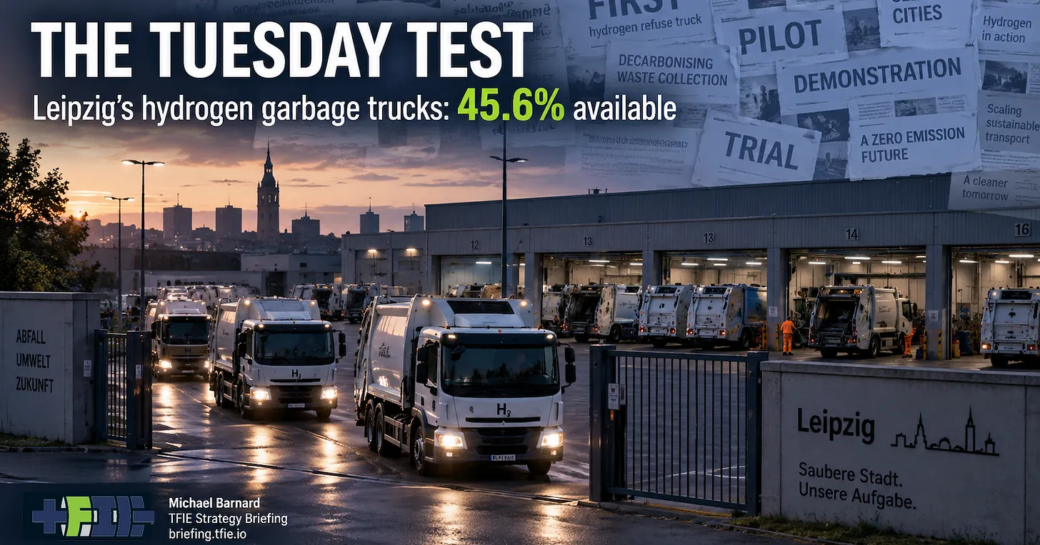 Leipzig’s Hydrogen Garbage Trucks Fail The Tuesday Test