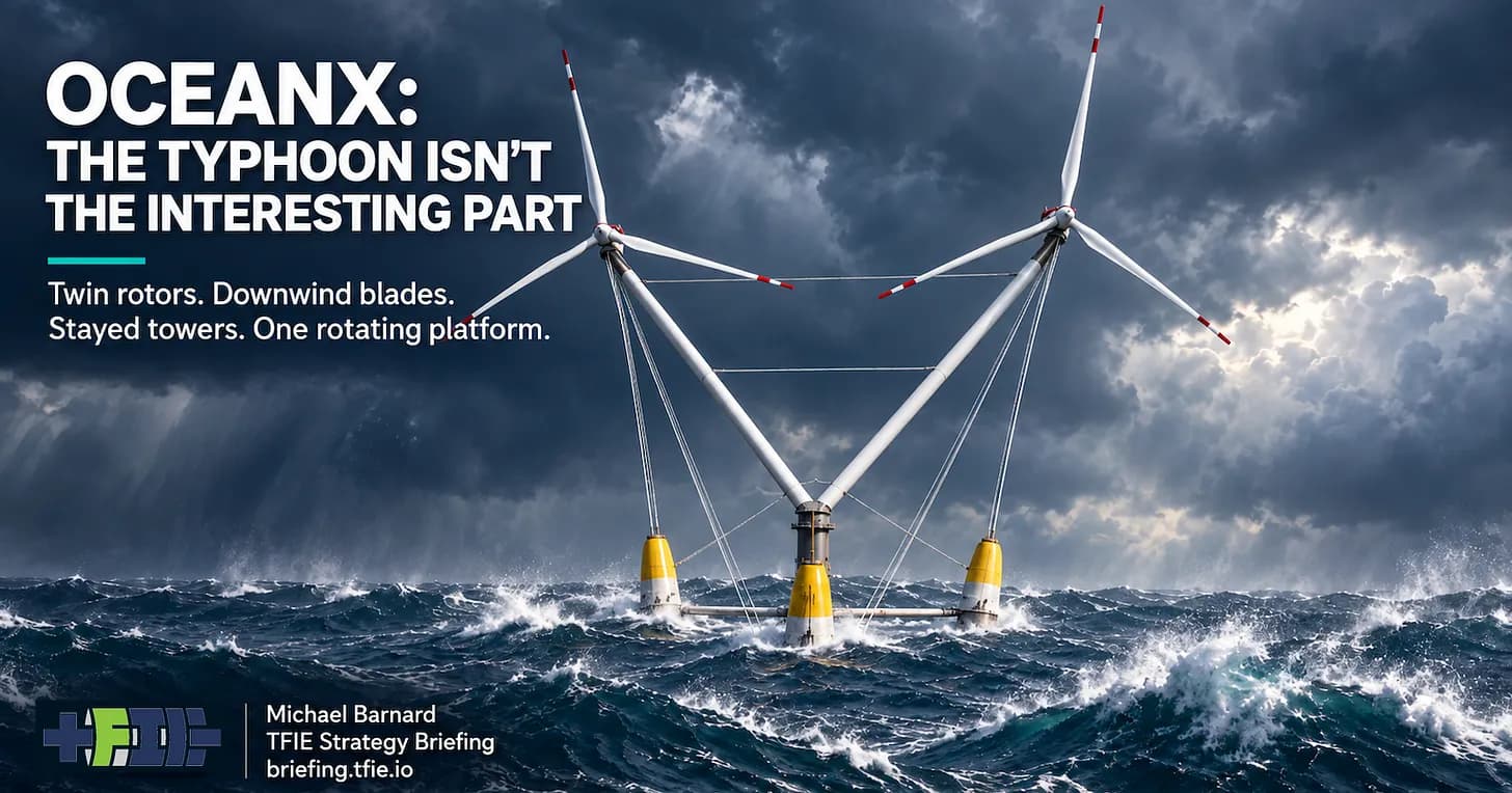OceanX Made Downwind Floating Wind Worth Another Look