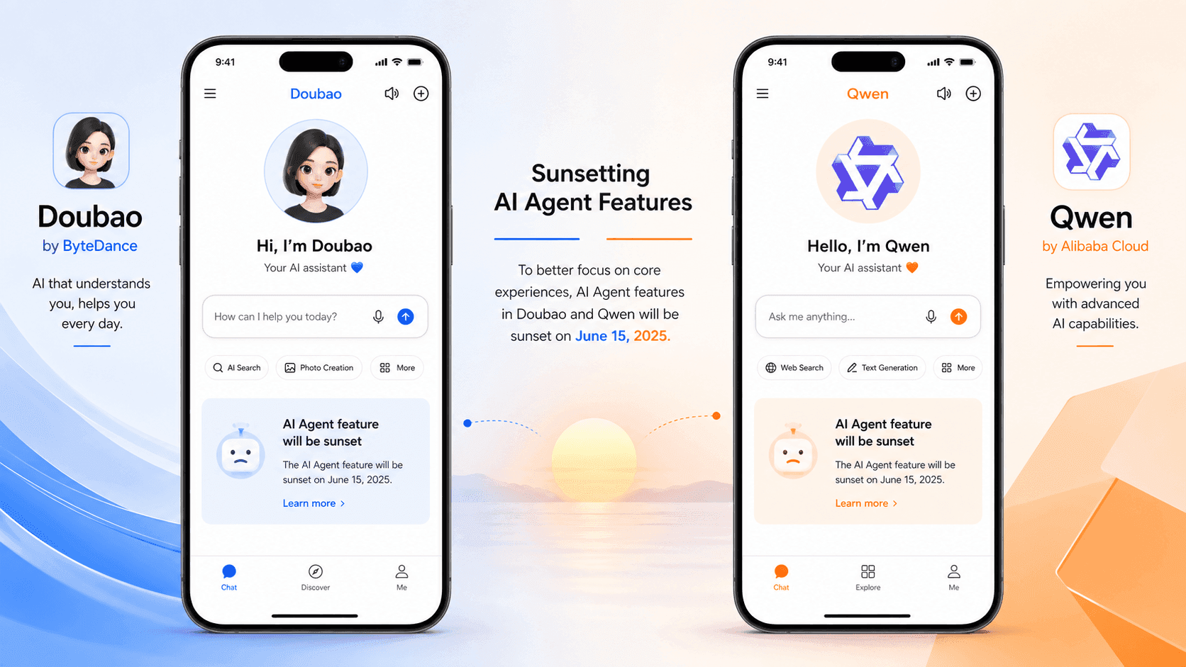 ByteDance's Doubao and Alibaba's Qwen to Sunset AI Agent Features on July 15