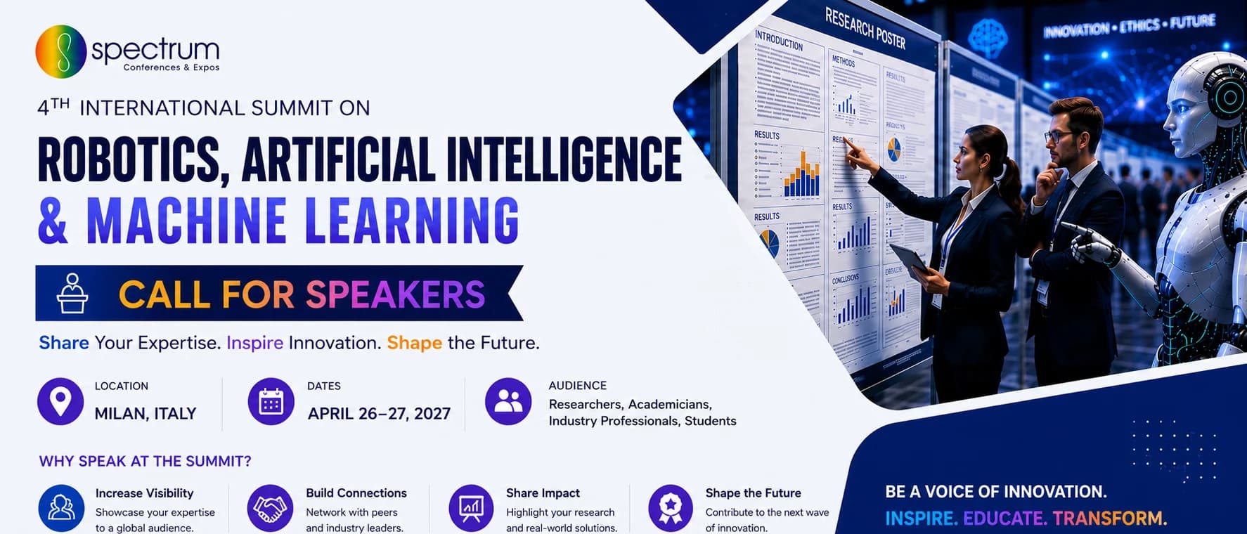 Robotics Conference 2027 | ISRAI2027 | Milan, Italy
