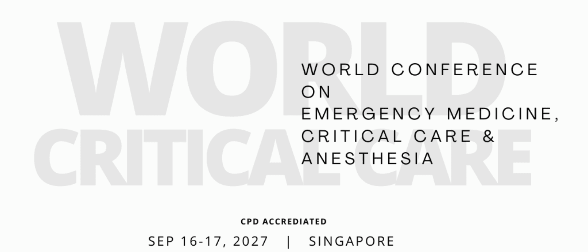 World Conference on Emergency Medicine, Critical Care and Anesthesia