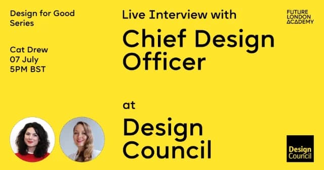 Live Interview with Chief Design Officer at Design Council | Design for Good Series