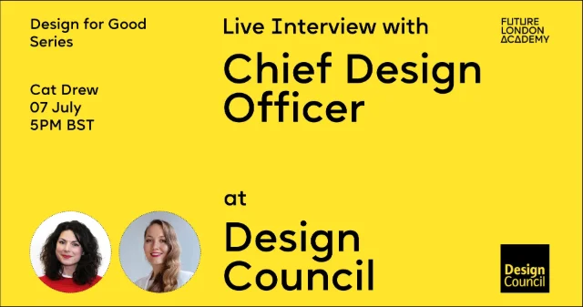 Live Interview with Chief Design Officer at Design Council | Design for Good Series logo