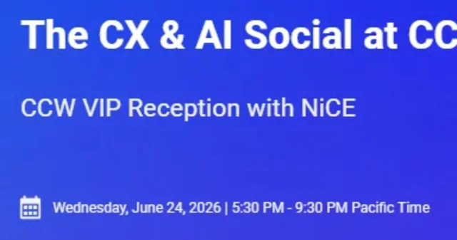 CX & AI Discussion and Cocktails at CCW Hosted by NiCE