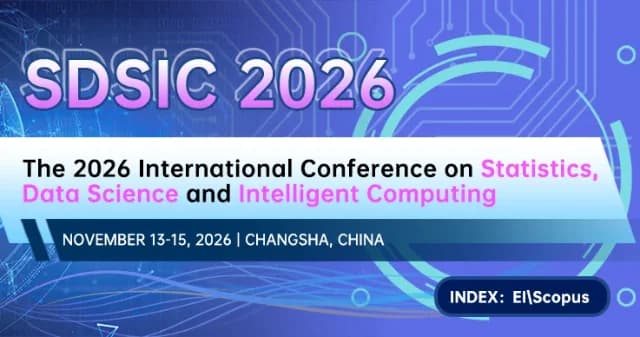 2026 International Conference on Statistics, Data Science, and Intelligent Computing(SDSIC 2026) logo