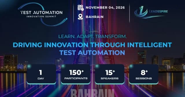 Test Automation Innovation Summit 2026 | Bahrain logo