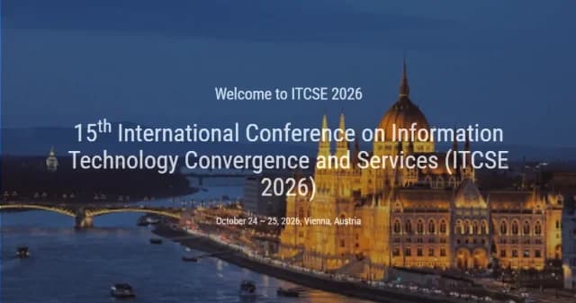 15th International Conference on Information Technology Convergence and Services (ITCSE 2026) logo