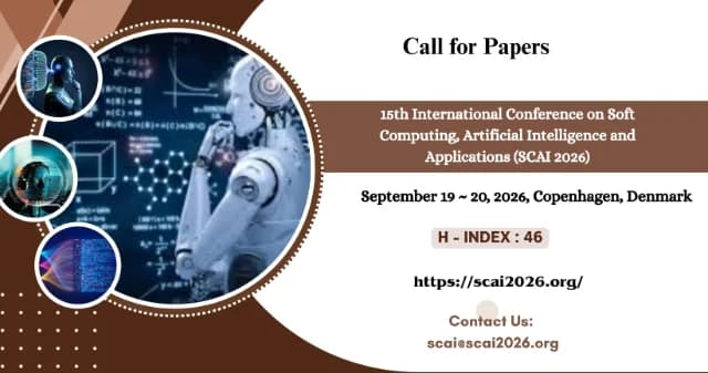 15th International Conference on Soft Computing, Artificial Intelligence and Applications (SCAI 2026) logo