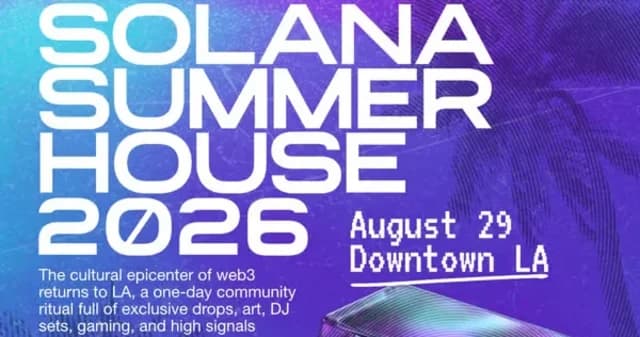 Solana Summer House 2026 logo