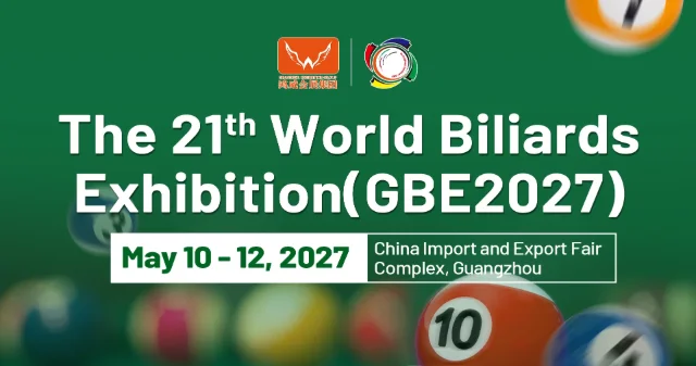 21st World Billiards Exhibition (GBE 2027) logo