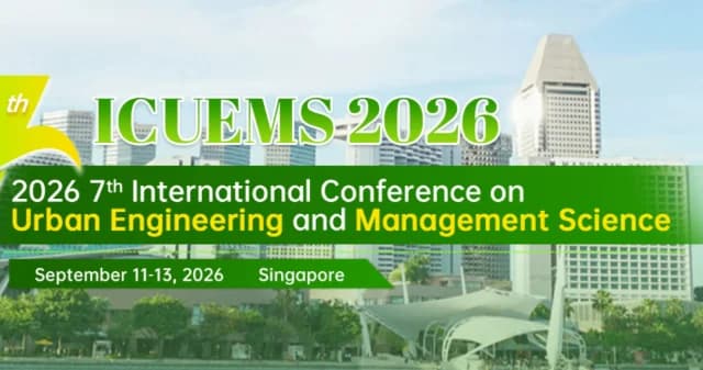 2026 7th International Conference on Urban Engineering and Management Science (ICUEMS 2026) logo