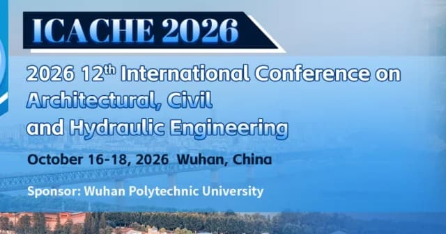 2026 12th International Conference on Architectural, Civil and Hydraulic Engineering (ICACHE 2026) logo