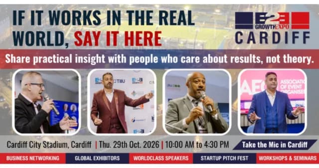 Cardiff B2B Growth Expo 2026| Become A Speaker At Premier B2B Show
