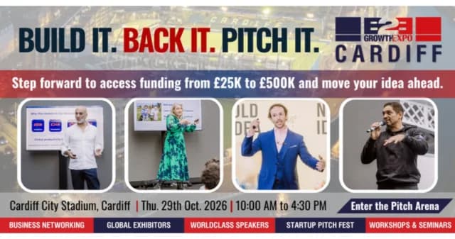 Cardiff B2B Growth Expo 2026 | Join us for Investment Pitch Fest