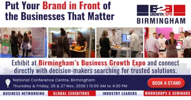 Birmingham B2B Growth Expo 2026| Book Your Stand Ticket At B2B Show