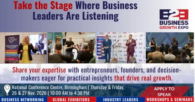 Birmingham B2B Growth Expo 2026| Become A Speaker At B2B Show logo