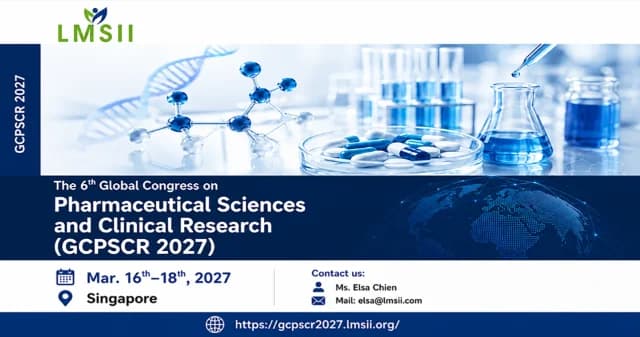 The 6th Global Congress on Pharmaceutical Sciences and Clinical Research (GCPSCR 2027) logo